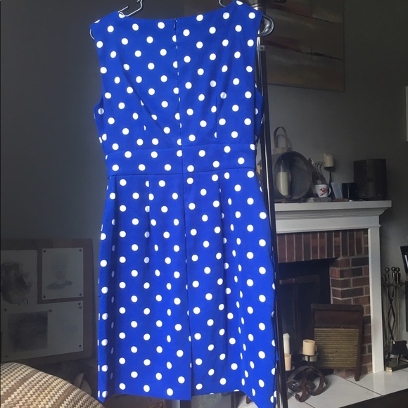 Connected wear to work peplum polka dot dress - Picture 7 of 8